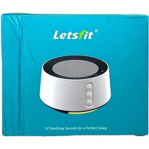 Letsfit White Noise Machine 14 Sleep Sounds Timer Night Light Relaxation